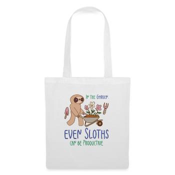 Gardening Sloth Florist Botany Sloth Lover Garden - Tote Bag - white - Front