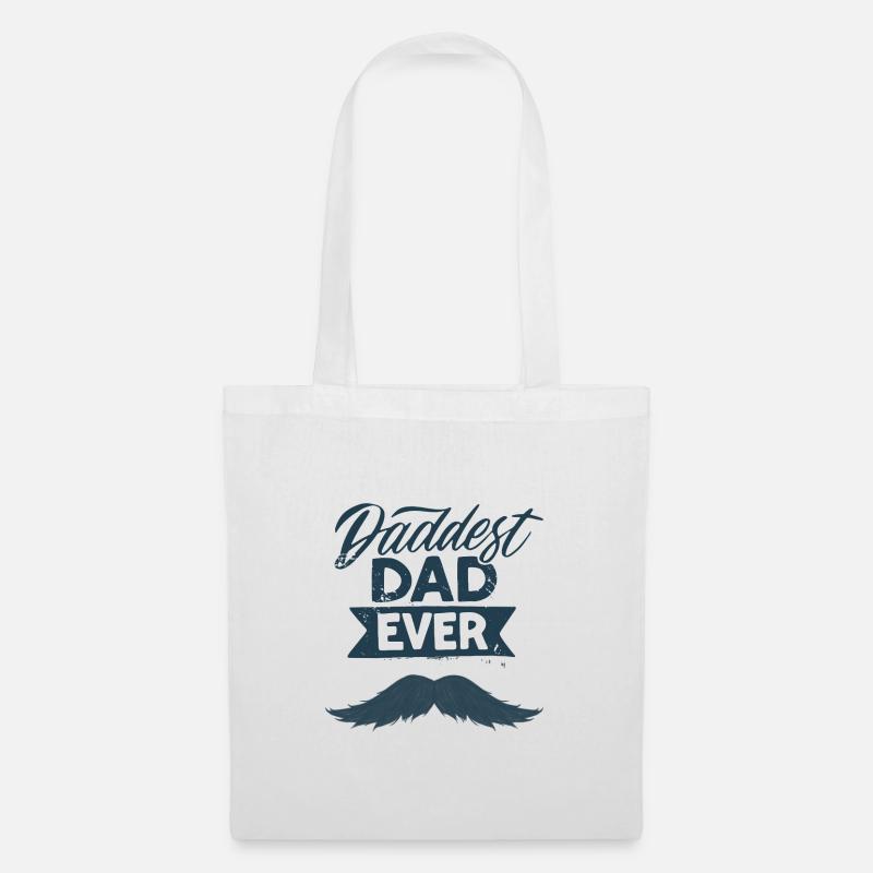 Daddest Dad Ever Geschenk Gift for Dad - Stoffbeutel - Weiß