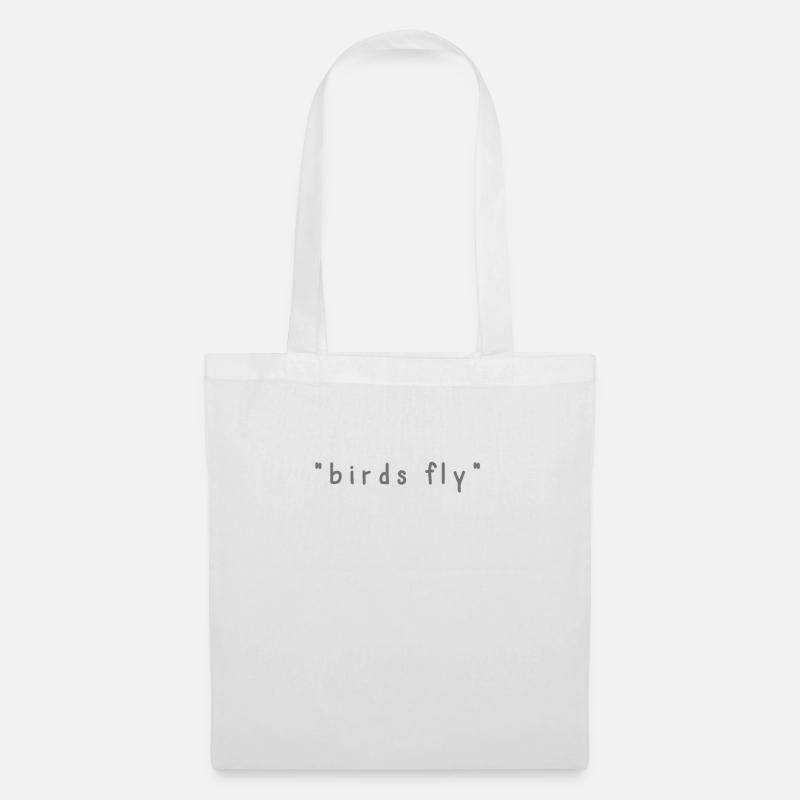 birds fly - Stoffbeutel - Weiß