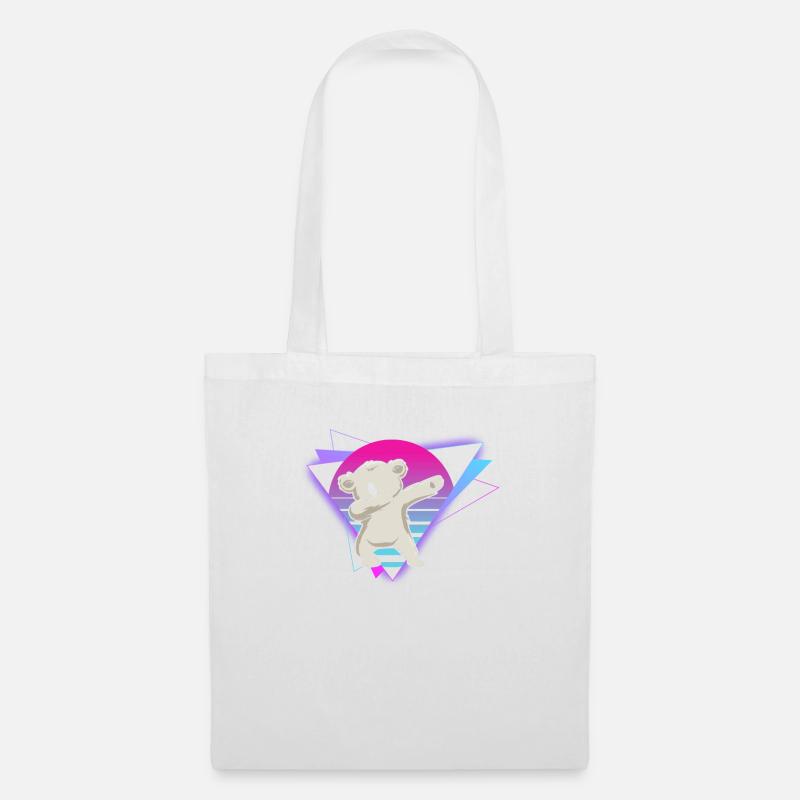 Vaporwave Koala - Stoffbeutel - Weiß