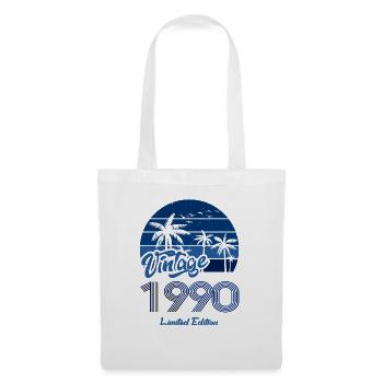 Vintage Year 1990 Limited Edition Blue - Tote Bag - white - Front