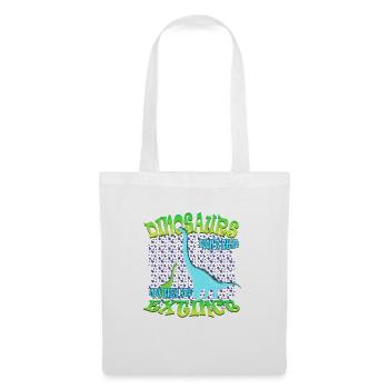 DINOSAURE N’a pas lu 5 - Sac en tissu - blanc - Devant