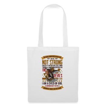Inspirational Fighting Prayer Statements Devotee - Tote Bag - white - Front