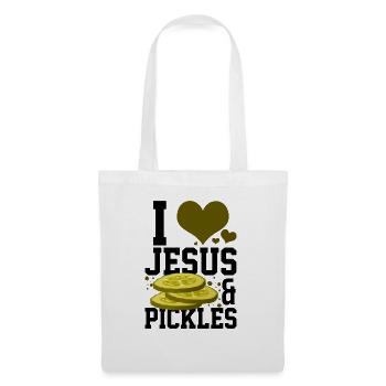 Inspiration Cornichon Prière catholique Amour - Sac en tissu - blanc - Devant
