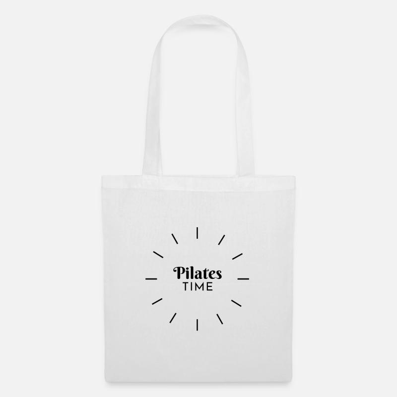 Pilates-Zeit - Es ist Pilates-Zeit! - Stoffbeutel - Weiß