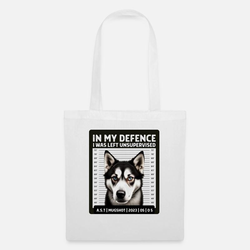 Husky - Stoffveske - hvit