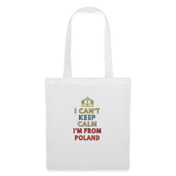 i can t keep calm i m from poland - Tote Bag - white - Front
