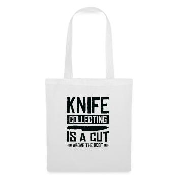 Couteaux collecteurs de couteaux - Sac en tissu - blanc - Devant