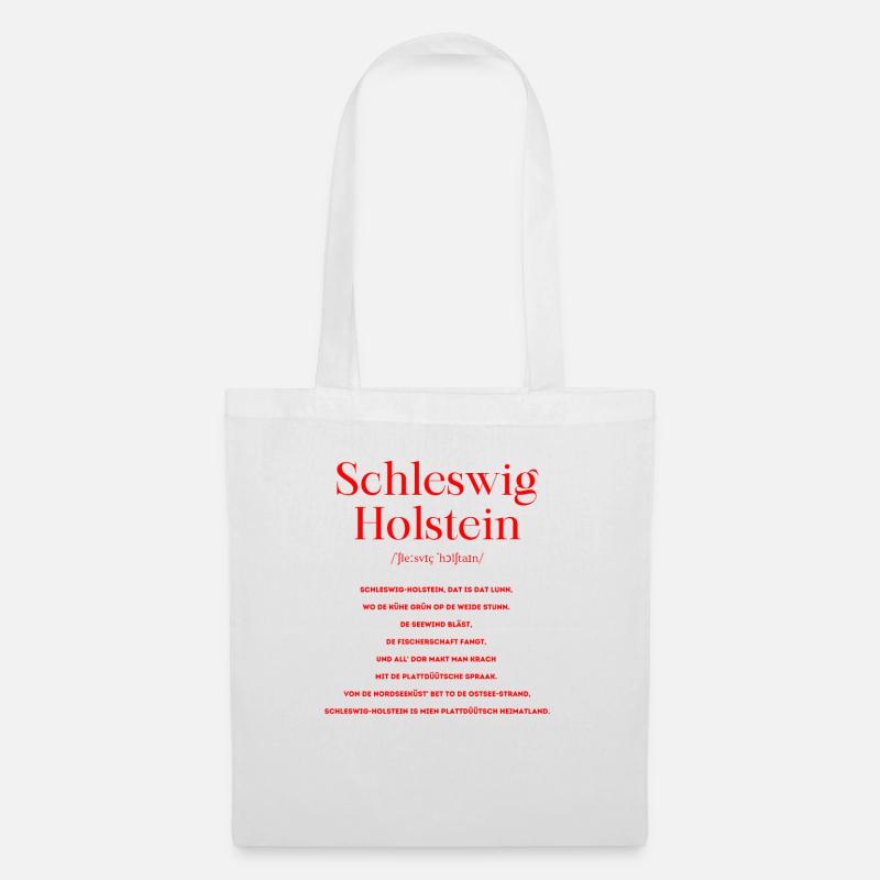 Schleswig Holstein Definition Plattdeutsch - Stoffbeutel - Weiß