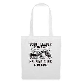 Camping Scoutmaster - Drôle de chef scout - Sac en tissu - blanc - Devant