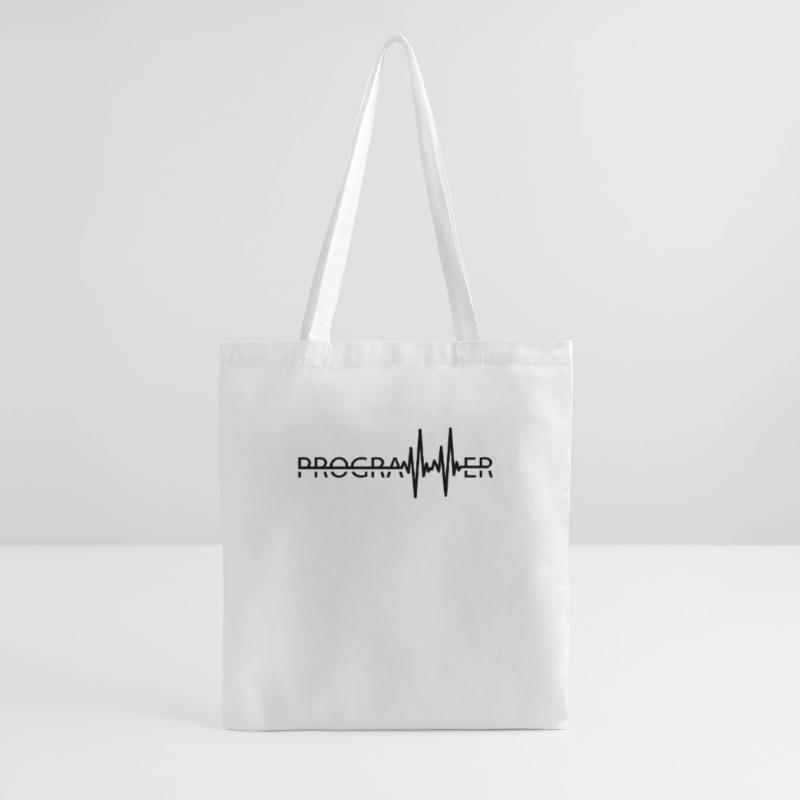 Programmierer Heartbeat Programmierung Coder Stoffbeutel