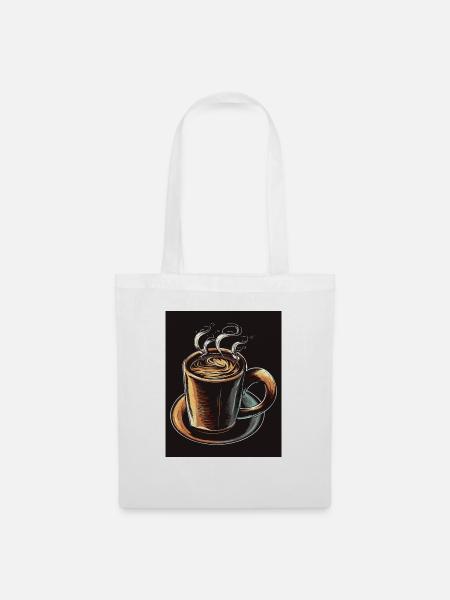 KAFFEEBECHER - Stoffbeutel - Weiß