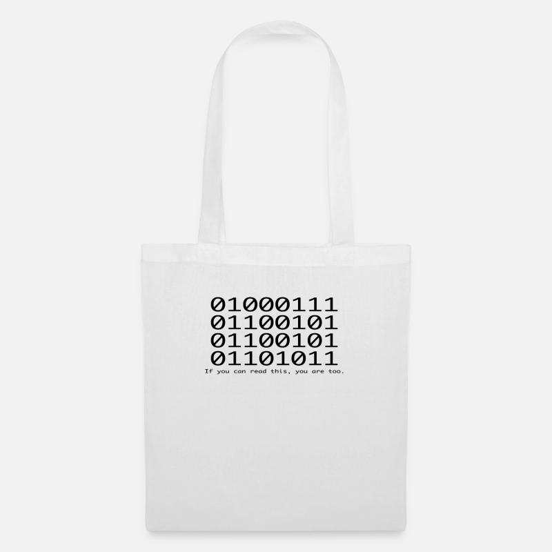 Lustig Lol Nerd IT Informatiker - Stoffbeutel - Weiß