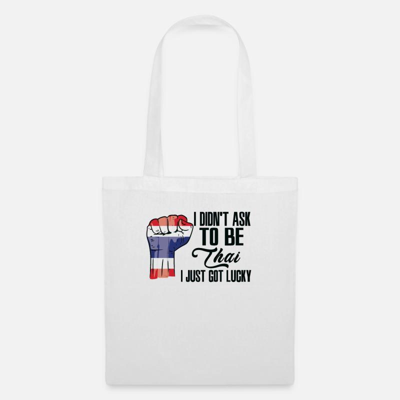 Fierté thaïlandaise Drapeau thaïlandais - Sac en tissu - blanc