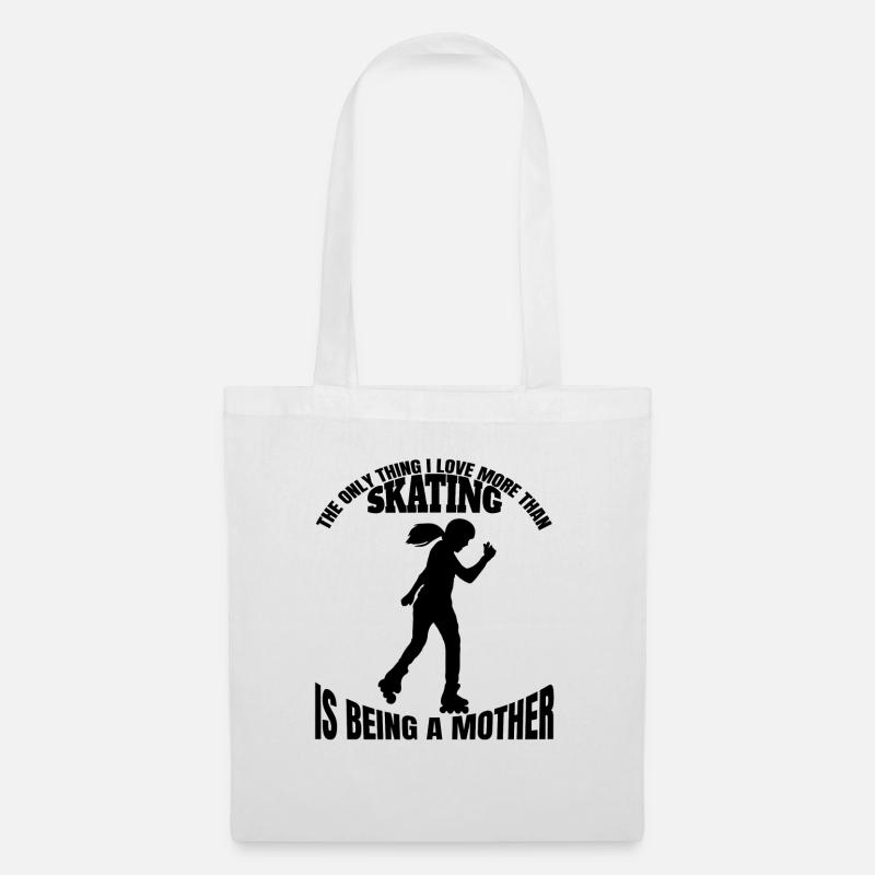 Roller Skate Inline Skater Gift Skate Inline Skater - Sac en tissu - blanc