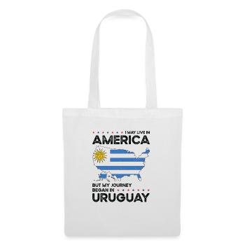 Uruguayisch Amerikanischer Patriot USA Gewachsen - Stoffbeutel - Weiß - Vorne