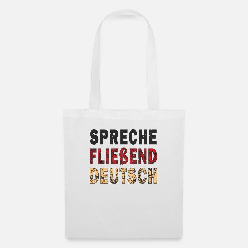 SPEAK FLUENT GERMAN - Tote Bag - white