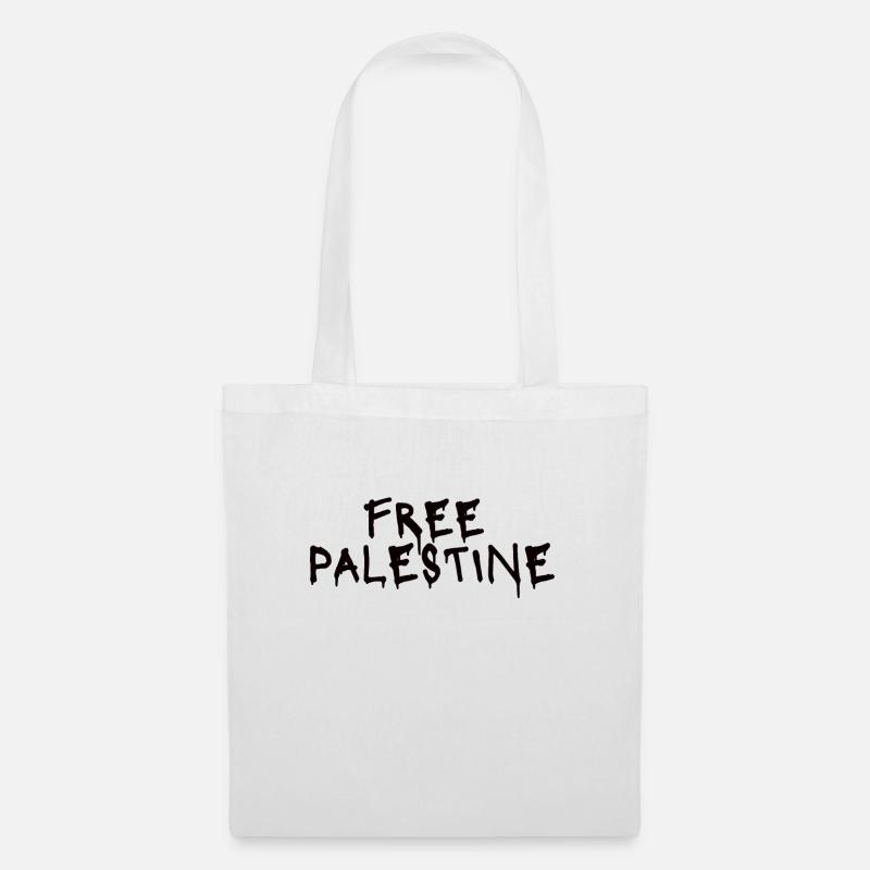 Free Palestine - Stoffbeutel - Weiß