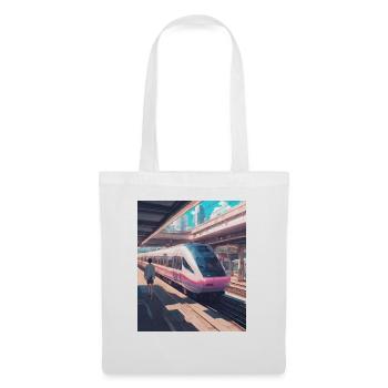 Japan Railway Station Train - Tote Bag - white - Front