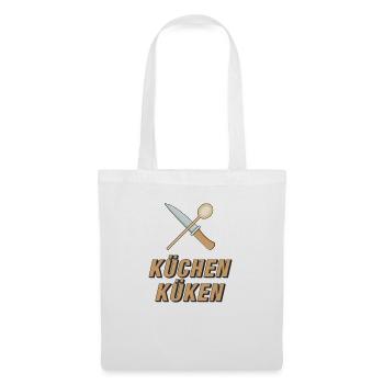 KÜCHEN KÜKEN - Stoffbeutel - Weiß - Vorne
