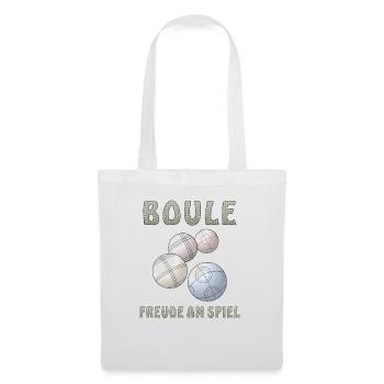 BOULE FREUDE AM SPIEL - Stoffbeutel - Weiß - Vorne