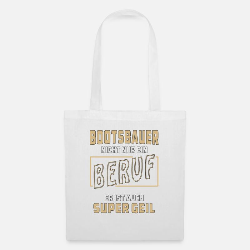 BOOTSBAUER NICHT NUR EIN BERUF - Stoffbeutel - Weiß