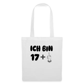 Ich bin18 - Stoffbeutel - Weiß - Vorne