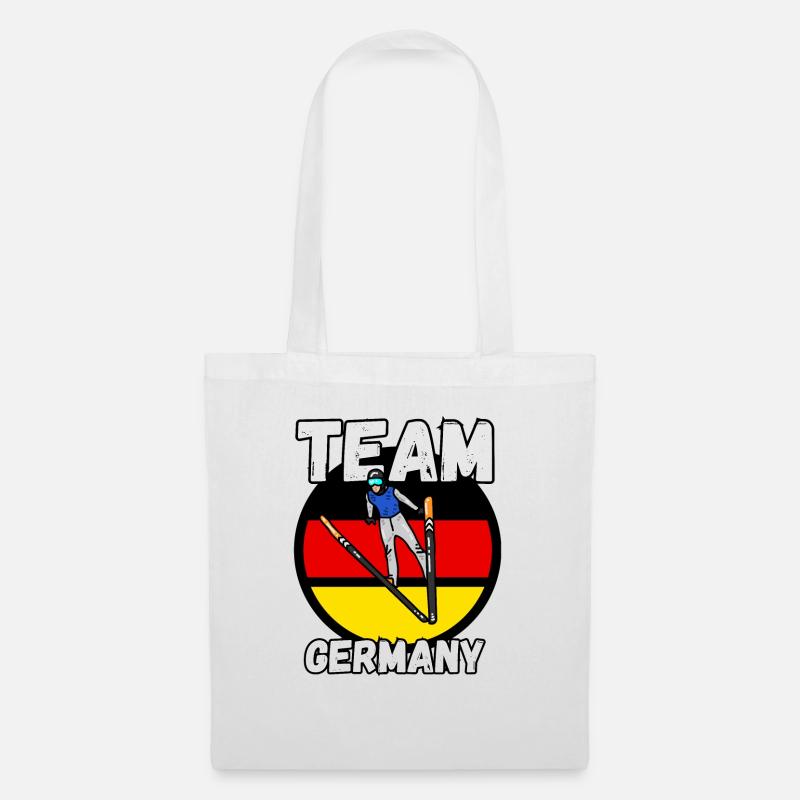 Skispringen - Team Germany - Stoffbeutel - Weiß