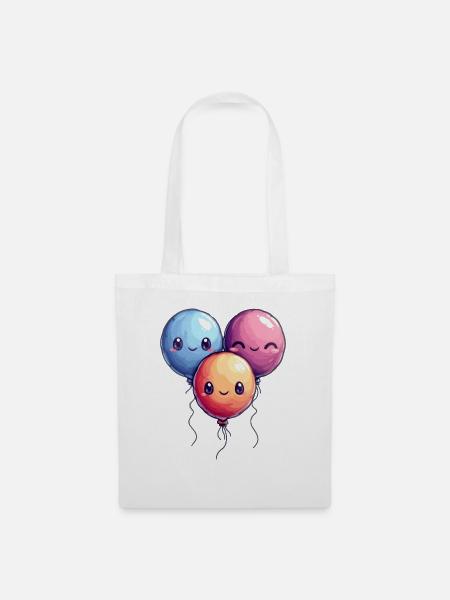 Ballons für Kinder - Stoffbeutel - Weiß