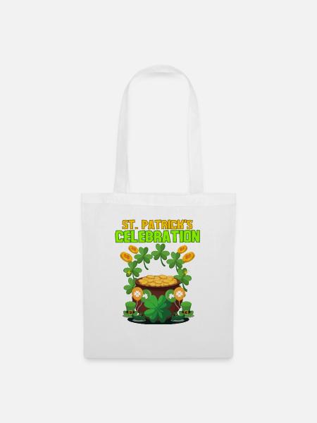 St. Patrick's Day - Stoffbeutel - Weiß
