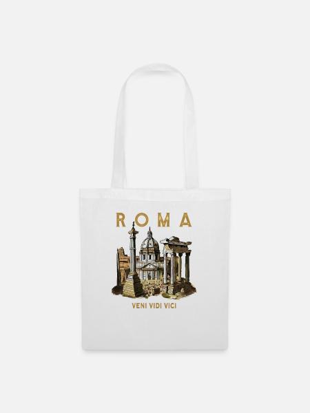 ROMA VENI VIDI VICI - Stoffbeutel - Weiß