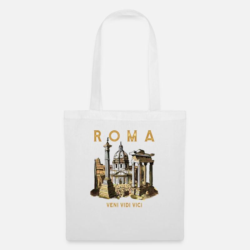 ROMA VENI VIDI VICI - Stoffbeutel - Weiß