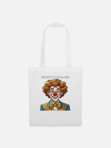 FUN WITH THE CLOWN - Stoffbeutel - Weiß