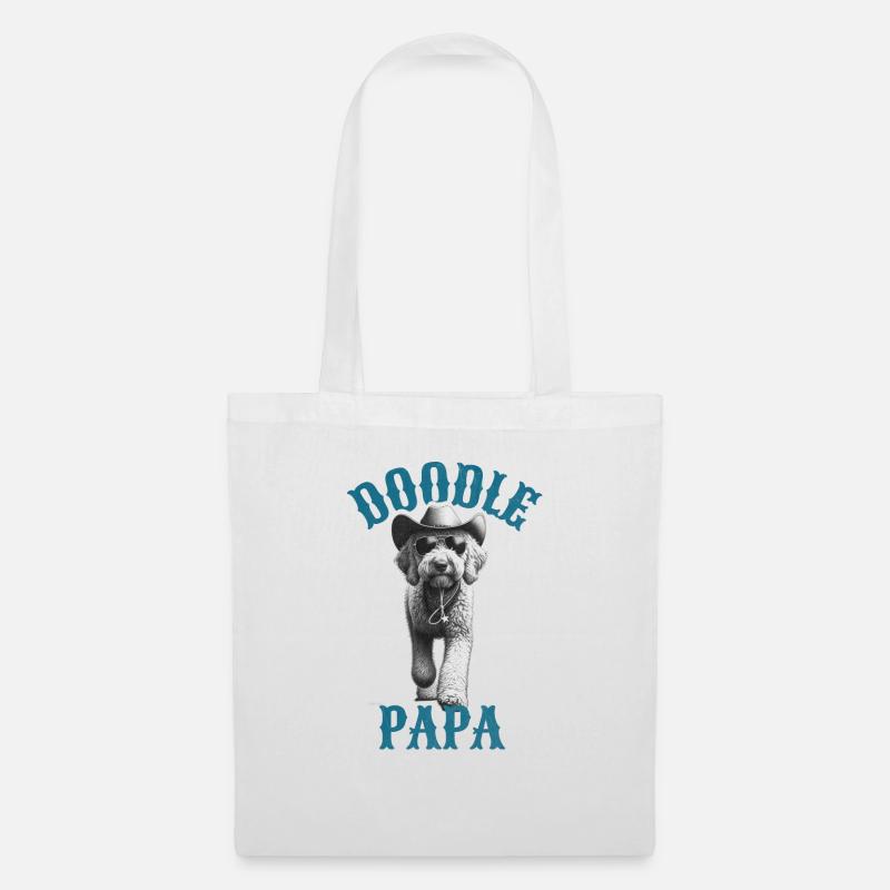 Doodle Papa - Labradoodle Goldendoodle Dad - Stoffbeutel - Weiß