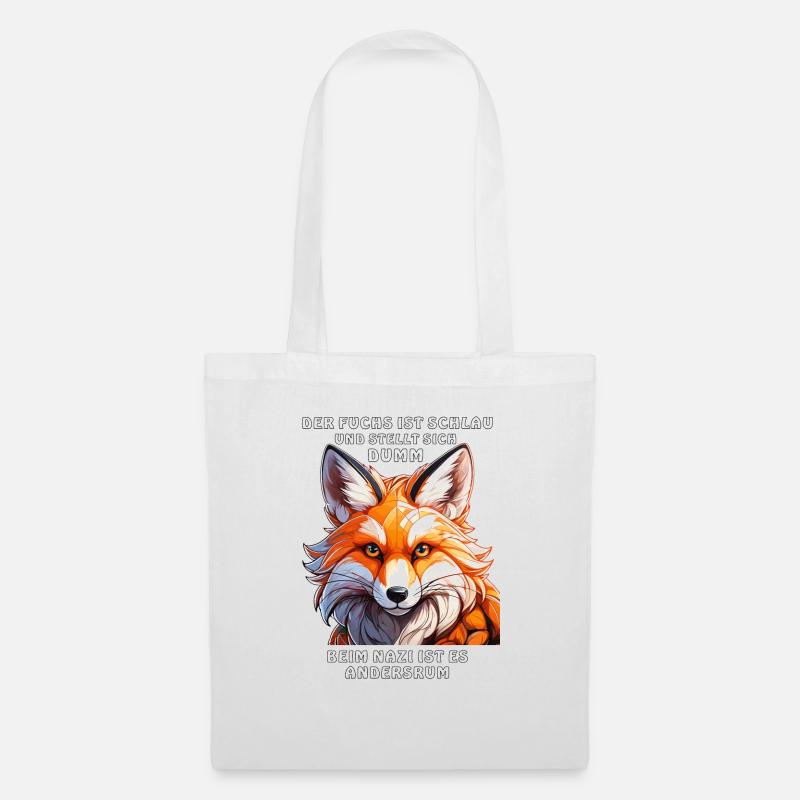 DER FUCHS IST SCHLAU - Stoffbeutel - Weiß
