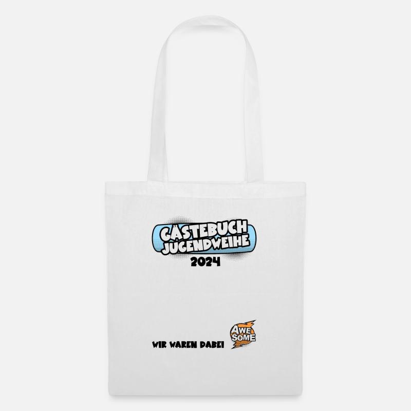 Jugendweihe Gästebuch 2024 Ost Party Jugendweihen - Stoffbeutel - Weiß