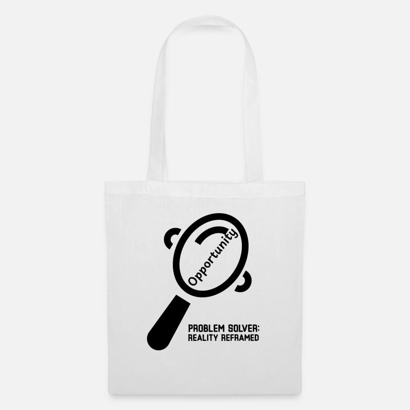Problem Solved: Reality Reframed - Tote Bag - white