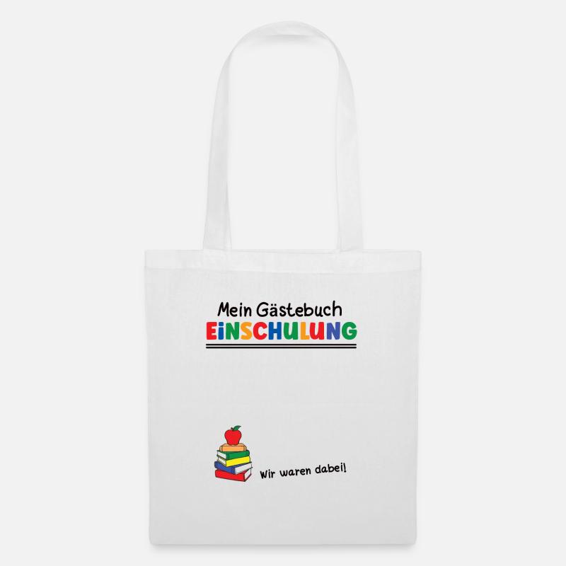 Einschulung Mein Gästebuch Outfit Schulkinder - Stoffbeutel - Weiß