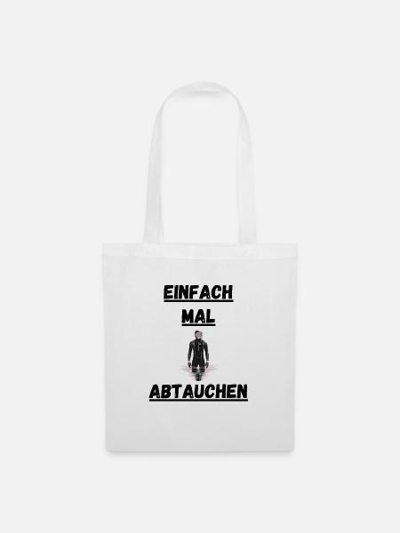 Tauchen - Stoffbeutel - Weiß