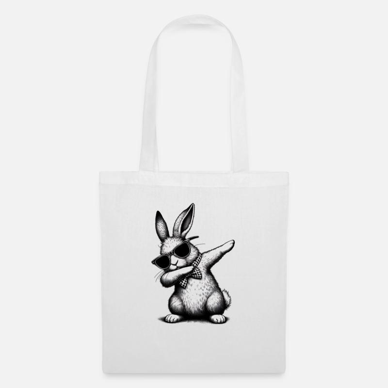 Floss Dance Bunny - Stoffbeutel - Weiß