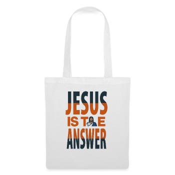 Jésus est la réponse - Jesus ist die Antwort - Sac en tissu - blanc - Devant