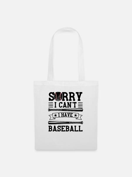 Baseball Spruch Baseballteam Design - Stoffbeutel - Weiß