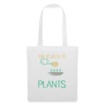 Le plan est d’avoir plus de plantes devis - Sac en tissu - blanc - Devant