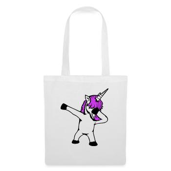 Licorne Dabbing Dab Danse Soirée Pose Geste Drôle - Sac en tissu - blanc - Devant