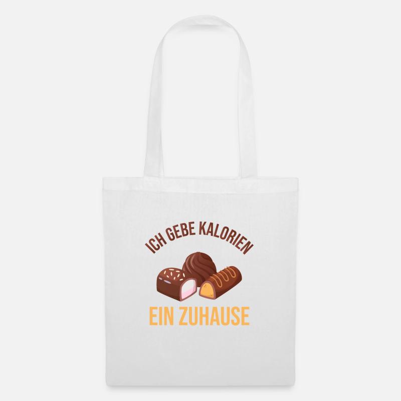 Schokolade - Stoffbeutel - Weiß