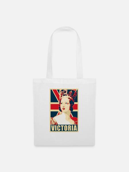 Königin Victoria - Stoffbeutel - Weiß