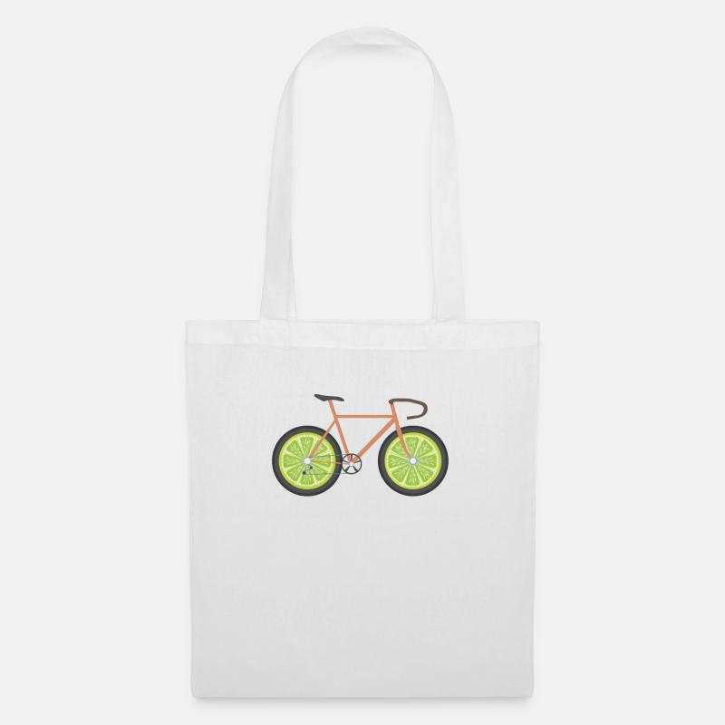 Lemon Bicycle - Tote Bag - white