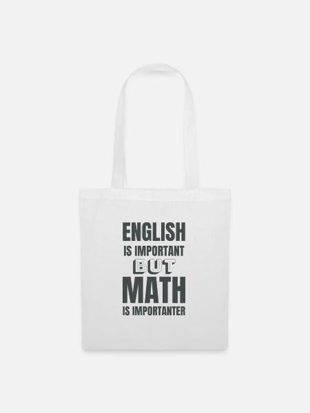 Mathelehrer Mathematiker Mathestudent Geschenkidee - Stoffbeutel - Weiß
