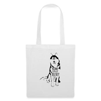 Husky - Stoffbeutel - Weiß - Vorne