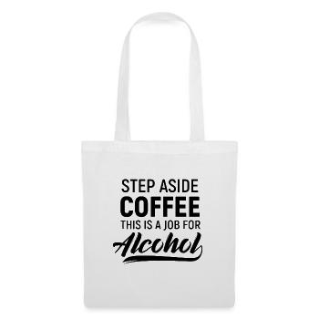 Alcool café bière vodka fête fatiguée - Sac en tissu - blanc - Devant